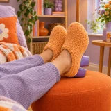 Arco Closed Slipper worn at home