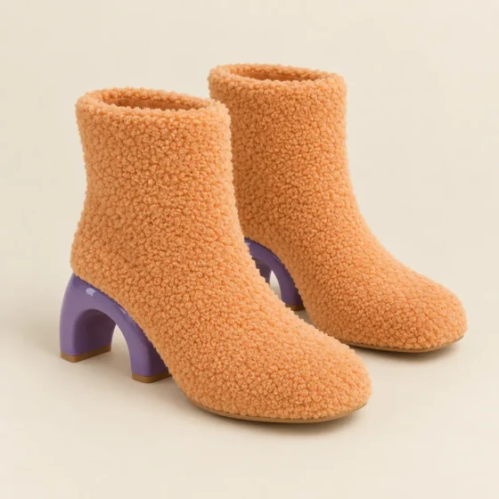 Arco Heeled Bootie, studio photo