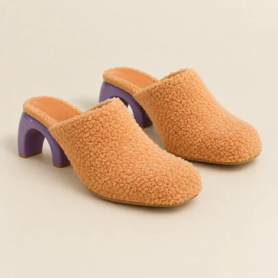 Arco Heeled Mule, studio photo