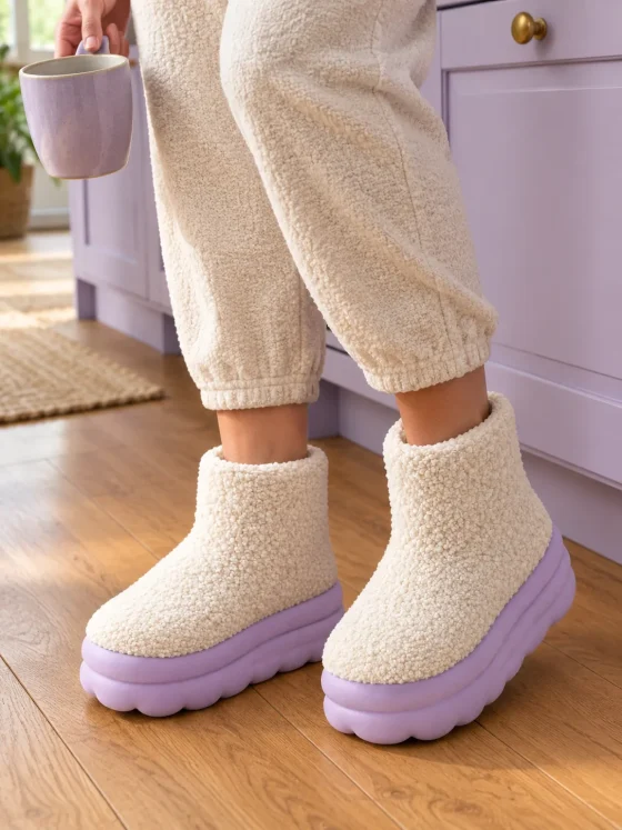 Cumulo Cloud Bootie worn at home