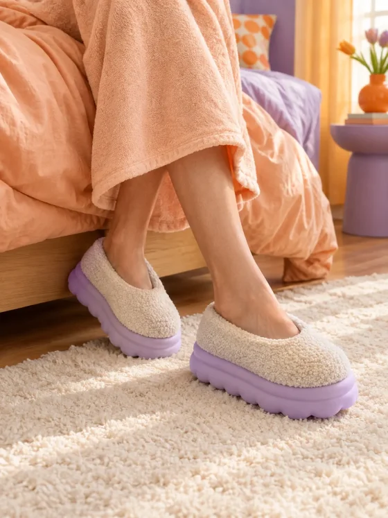 Cumulo Cloud Slipper worn at home