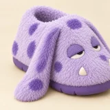 Flump Long-Ear Slipper, close-up of the materials