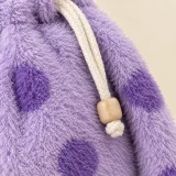 Flump Slipper Pouch, close-up of the materials