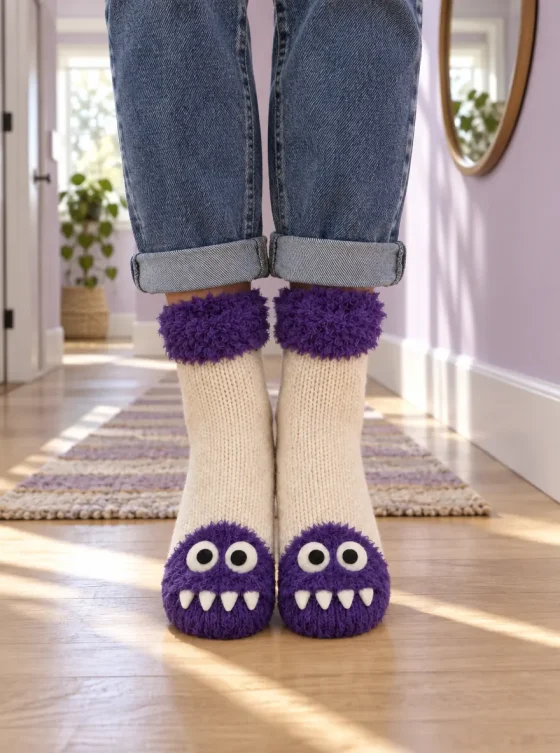 Grumbo Fang Socks · 3 Pairs worn at home