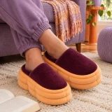 Mallow Double-Stack worn at home