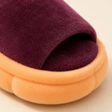 Mallow Peep-Toe Mule, close-up of the materials