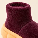 Mallow Velvet Bootie, close-up of the materials