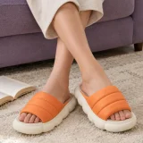 Puffa Lounge Slide worn at home