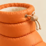 Puffa Puffer Bootie, close-up of the materials