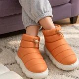 Puffa Puffer Bootie worn at home
