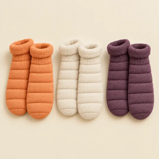 Puffa Quilt Socks · 3 Pairs, studio photo