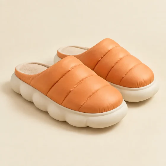 Puffa Quilted Mule, studio photo