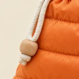 Puffa Slipper Pouch, close-up of the materials