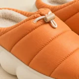Puffa Toggle Slipper, close-up of the materials